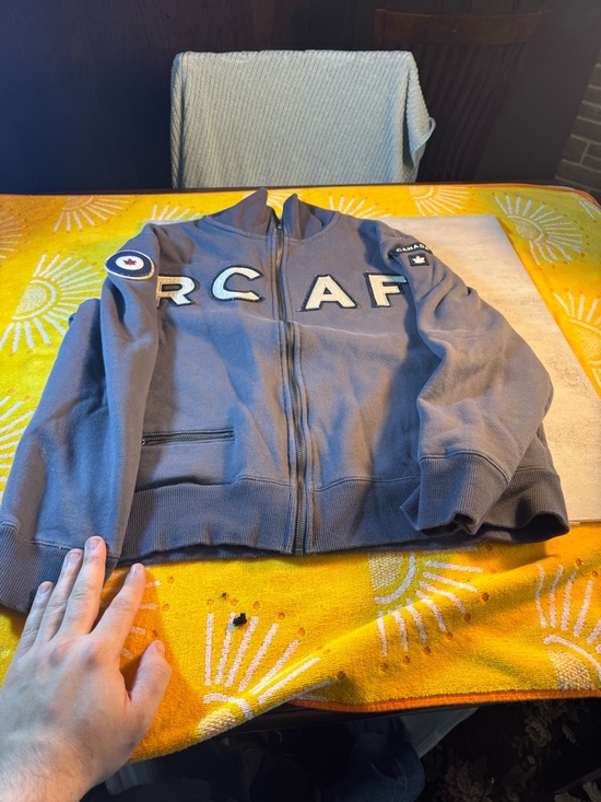 Red Canoe Other - RC A F Grey Zip-Up Men's Hoodie